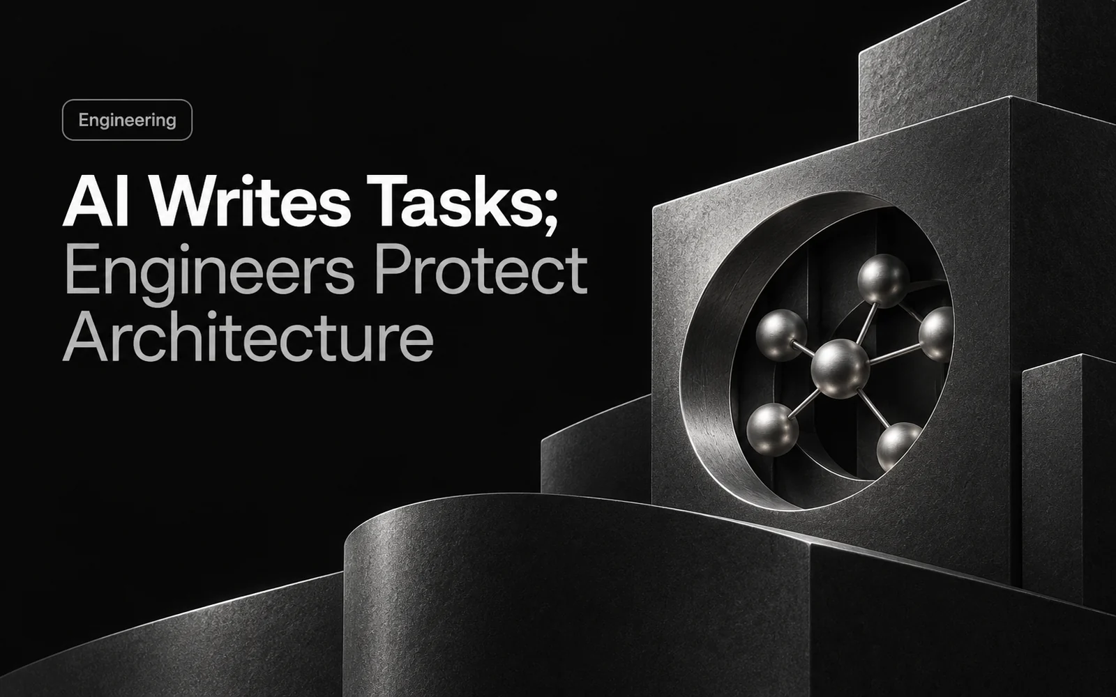 AI Writes Tasks; Engineers Protect Architecture illustration